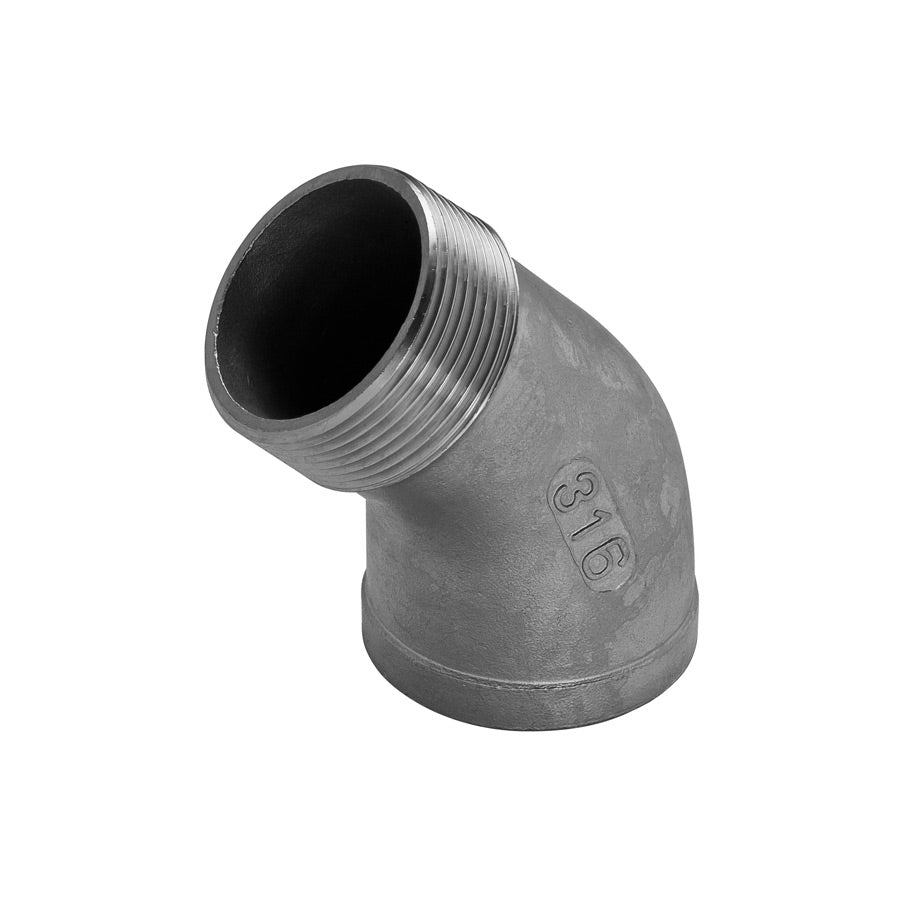 NICOLL COV50133 Coude Mâle Femelle 45° - Diamètre 40 Mm - CH4 - Pour Tuyauterie